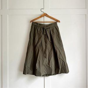 Madewell green skirt